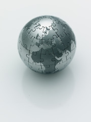 Puzzle globe europe