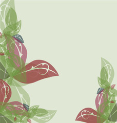 Watercolor floral background