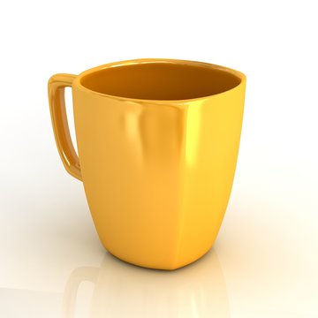 yellow cup