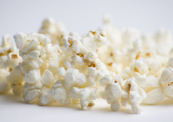 Popcorn on White