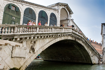 Fototapeta na wymiar Rialtol most Most w Wenecji