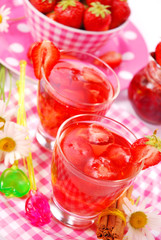 fresh strawberry drink