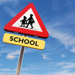 roadsign school