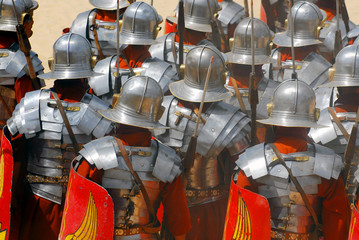 roman soldiers  in jordan - 14896713