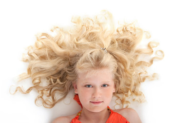 Fototapeta premium cute little girl