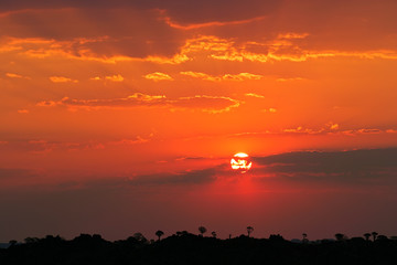 Desert sunset, Namibia, southern Africa