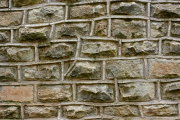 Horizontal stone brick background