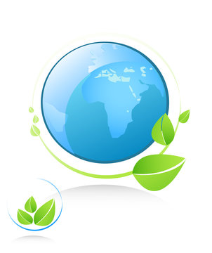 ecology icon. green concept.