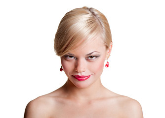Naklejka premium healthy smiley model
