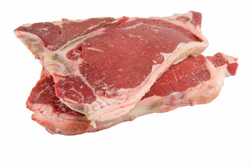Raw T-Bone Steaks