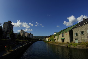 Fototapeta premium 夏の運河