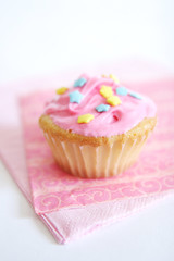 Pink cup cake