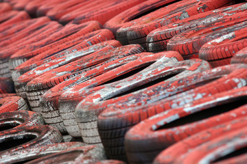 Motorsport Tyre Wall (Red)