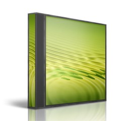 3d render dvd cases on white background