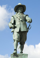 Oliver Cromwell Statue - obrazy, fototapety, plakaty