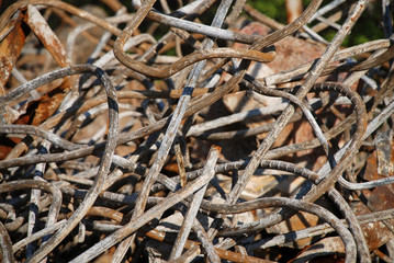 Twisted Metal from Destroyed Building Background