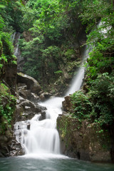 Tropical waterfall in Thailand