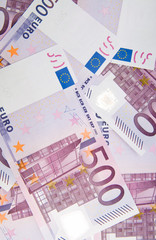 Euro banknotes background