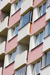 detail of apartment building