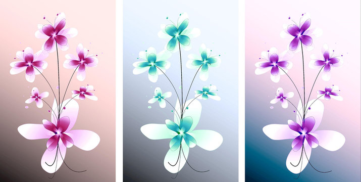 Triptyque d&eacute;grad&eacute;