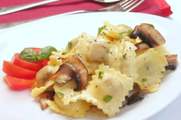 Ravioli with Mushrooms