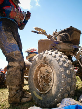 Off-road Dirt Atv From Low Point