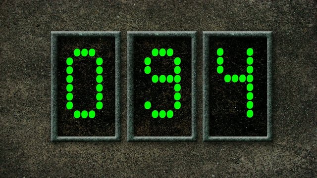 Hundert bis Null Gr&uuml;n