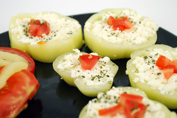 saladwith paprika and cheese