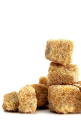 cane sugar to tea  isolated