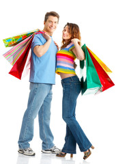 Shopping couple