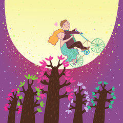 Obraz premium Fairy romantic illustration