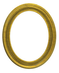 oval golden frame