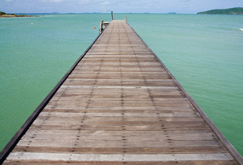 Fototapeta premium Jetty in sea of Thailand