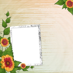 background with flowers