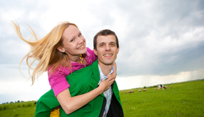 Happy smiling couple