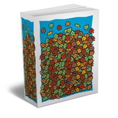 One 3d render Book  on white background