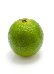 fresh lime isolated on white background