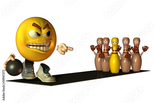 &ldquo;Smilie - Bowling&rdquo; Stockfotos und lizenzfreie Bilder auf Fotolia.com