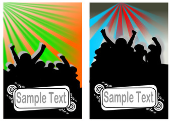 Flyer set mit Platz f&uuml;r Text