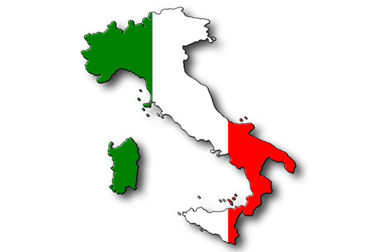 Italien Landkarte