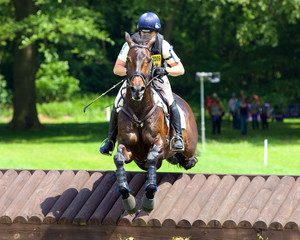 Horse Trial Mid Air Jump