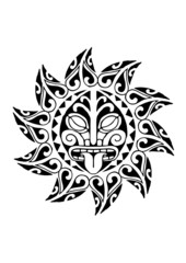 masghera maori - obrazy, fototapety, plakaty
