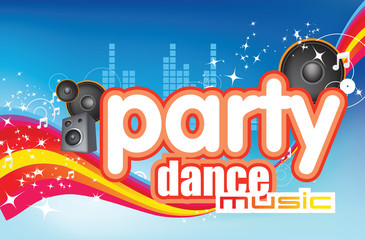 dance music pop illustration including type