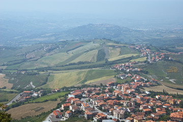 Naklejka premium San-Marino | Bird-eye view