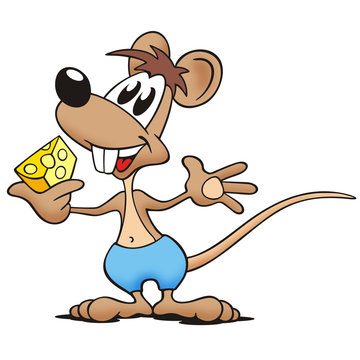 Maus mit K&auml;se