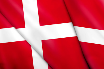 Fototapeta premium Flag of Denmark