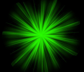 Green Beams Background