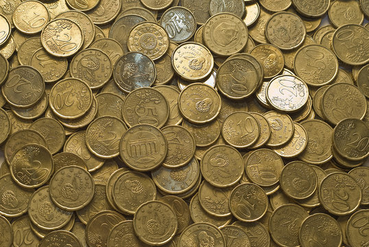 Golden coins.