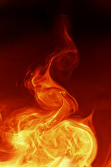 Magical fiery background