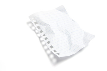 Crumpled Notepad Paper